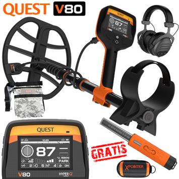 Quest V80 HyperQ MultiFreq Metaaldetector